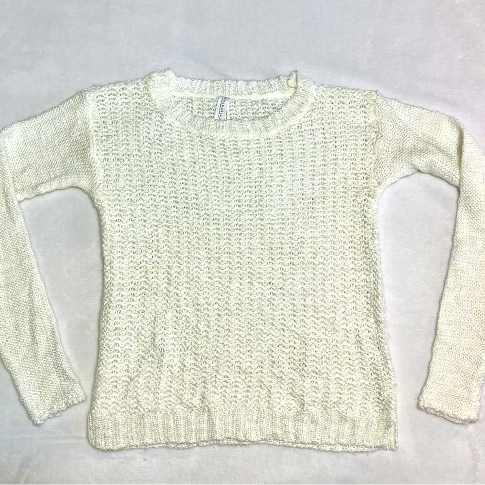 AERO Aeropostale lightweight Cable Knit Sweater Shirt Top Womens Size X-Small